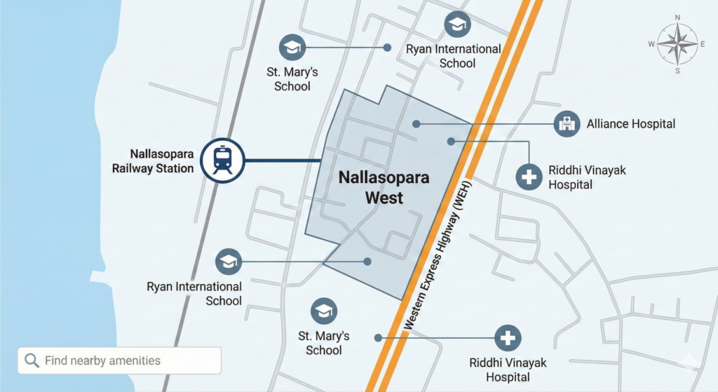 Location Advantage – Prarthana Nallasopara West