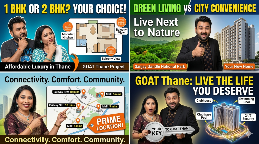 The Greatest Opportunity in Thane – Premium 1 BHK & 2 BHK Flats and Apartments with National Park Views in Thane